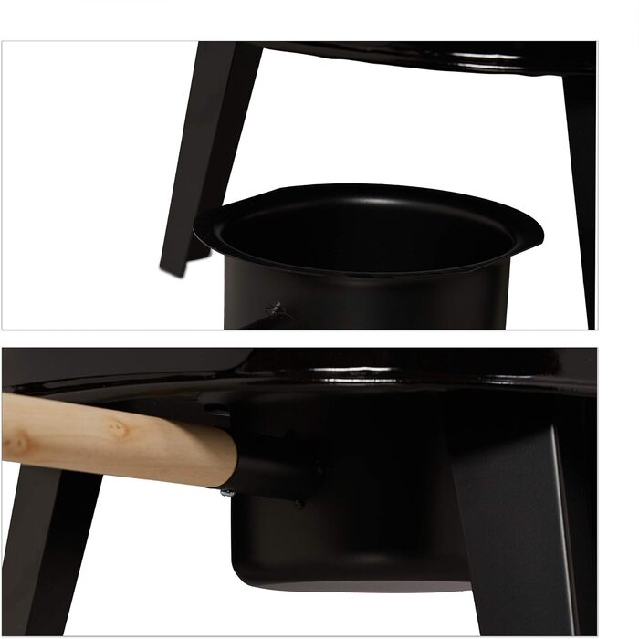 Казан для гуляшу, емальований, казан для гуляшу з кришкою, 14 літрів, з решіткою-гриль, для польової кухні на відкритому повітрі,