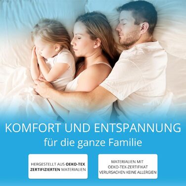 Зонний матрац 140x200 см - Висота 16 см - H2/H3 Масажний матрац - Матрац з піни з ефектом пам&39яті Oeko-TEX та гіпоалергенний Знімний чохол, який можна прати (до 60C) Матраци виготовлені в ЄС Піна з ефектом пам&39яті масажний профіль 16 см 140 x 200 см, 