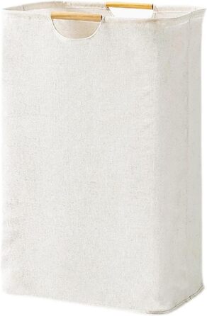 Кошик для білизни Fousenuk складний тканий оксфордська тканина білий 395327 см, Кошик для білизни складний кошик для білизни з руч