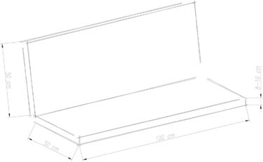 Подушка Bench 100x98x8 см темно-сірий