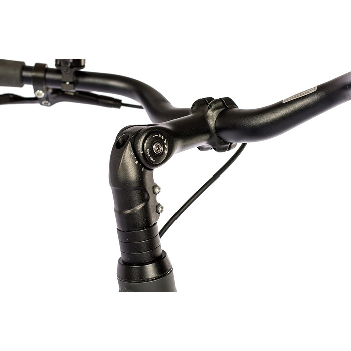 Чоловічий міський велосипед Airtracks 28 дюймів XXL, посилений, до 150 кг, міський велосипед CI.2880, втулка Shimano Nexus з 7 швидкостями та динамо - матово-чорний - розміри рами 56 см та 60 см - модельний рік 2026, 60 см (підходить для велосипедистів зр