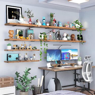 Кронштейни для полиць, 25 см, металеві опори для полиць з гвинтами, вантажопідйомність 70 кг, чорні, 25 см - 4 шт. у упаковці чорного кольору, 4