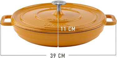 Чавунна каструля Sally's 'Samira Deluxe - міцна та високоякісна перлина для ідеального приготування їжі - об'ємом 2,2 літра, для в