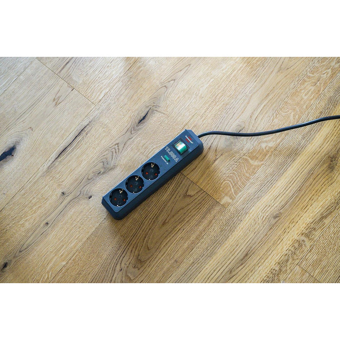 Розеткова стрічка Brennenstuhl Eco-Line 3-стороння із захистом від перенапруги (багаторозеткова розетка з посиленим захистом від д