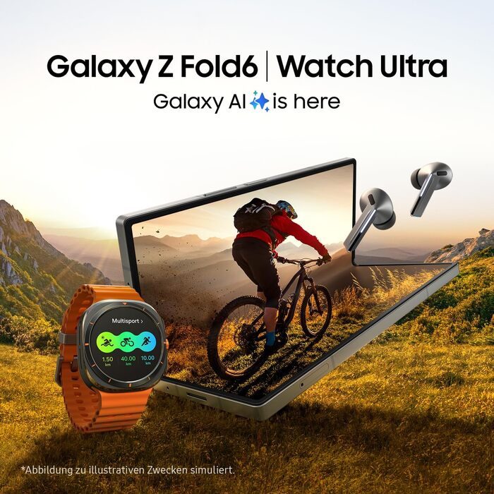 Розумний годинник Samsung Galaxy Watch Ultra (2025) з Galaxy AI, фітнес-годинник, морський ремінець, титановий корпус, кнопки швидкого доступу, подвійний GPS, 64 ГБ пам&39яті, 47 мм, LTE, титаново-синій, 3-річна гарантія виробника, титаново-синій S/M/L - 