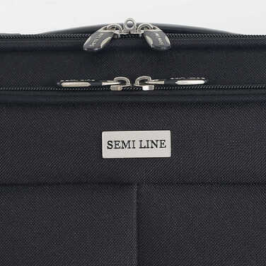 Валіза Semi Line 20' (S) Black/Blue Lines (T5753-1)