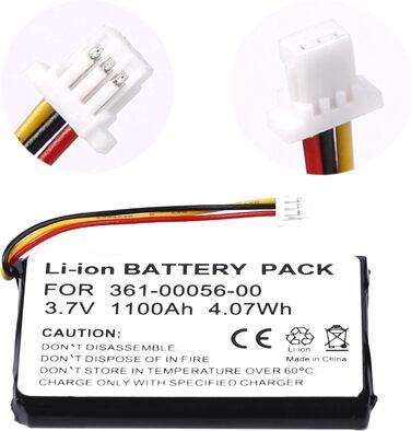 Літій-іонний акумулятор 3.7V 1100mAh сумісний з Garmin GPS Drive 50 LM, Drive 51LMT-S, DriveSmart 5 LMT, New 30, New 50LM, New 52, New 52LMT, New 55LMT 361-000 ремонт