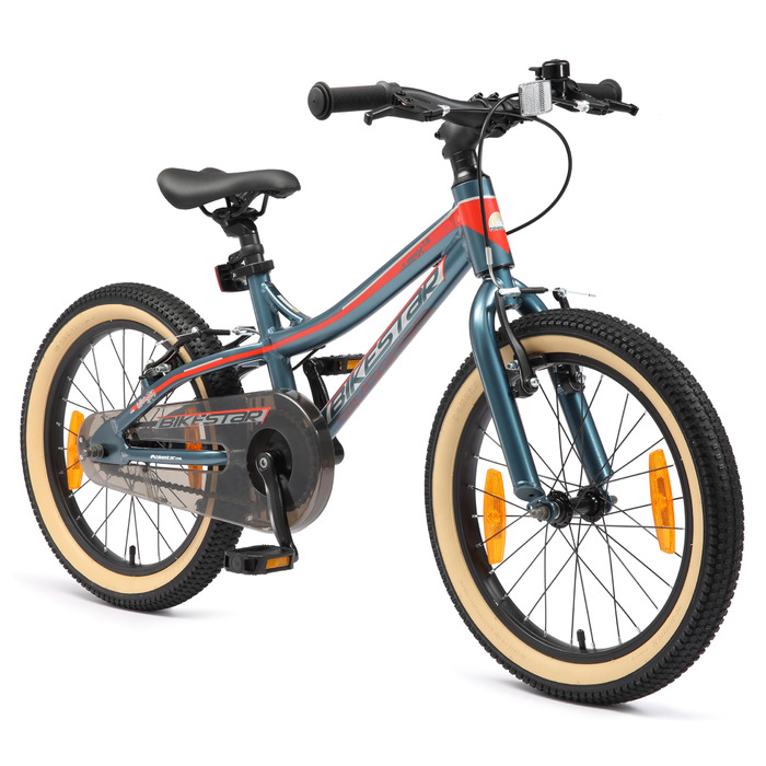 Дитячий алюмінієвий гірський велосипед BIKESTAR з V-подібними гальмами для дівчаток та хлопчиків віком від 5 років 18-дюймовий дитячий гірський велосипед БЕЗРИЗИКОВИЙ ПРОБНИЙ ВИПРОБУВАННЯ Бензин