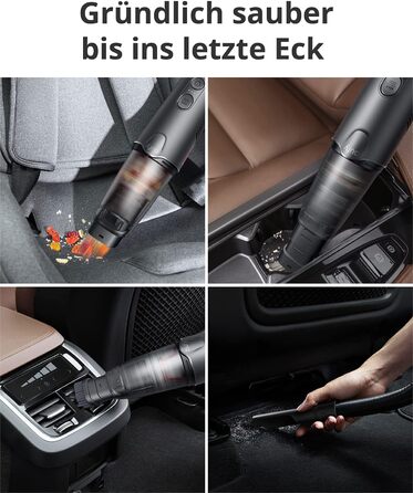 Ручний пилосос eufy HomeVac H20, Акумуляторний автомобільний пилосос, потужність всмоктування 40 Вт, вага приблизно 654 г, зарядни