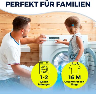 Поворотна сушарка для білизни EASYmaxx, складна сушарка для білизни в приміщенні та на відкритому повітрі Погодостійка та легка, 4