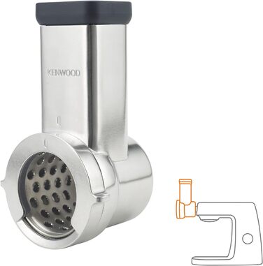 Аксесуари для кухонних комбайнів Kenwood, електричний подрібнювач для нарізки, тертки і натирання овочів, сиру, горіхів, шоколаду і багато іншого, 643ME