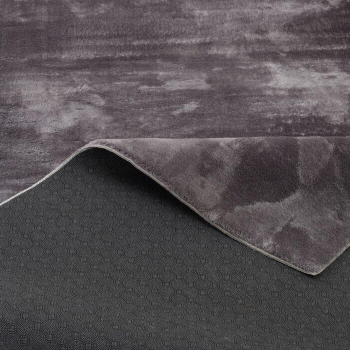 Пергам Розкішний супер м'який килим для вітальні зі штучного хутра Перламутровий однотонний колір круглий і квадратний 80 х 150 см