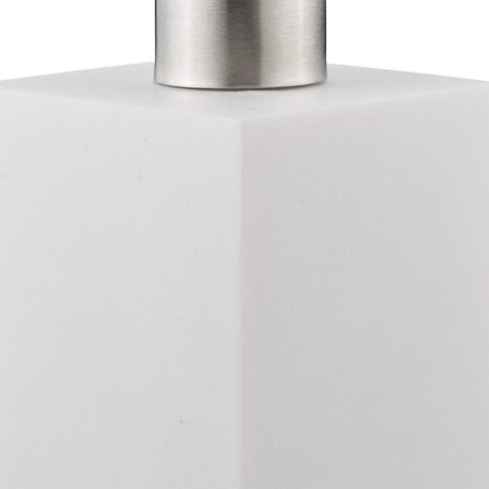 Дозатор для мила Relaxdays 300 мл, багаторазовий, для ванної кімнати, кухні, квадратний дозатор для рідкого мила, поліуретан, насо