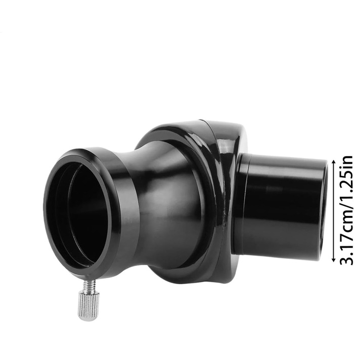 Діагональне дзеркало, 45-градусний обєктив телескопа 1,25 дюйма, оптичне скло з пилозахисною кришкою, прецизійний інтерфейсний аксесуар для рефракторного телескопа, дорослі, чоловіки, жінки