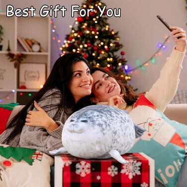 Плюшева подушка-тюлень SQEQE з чотирма дитинчатами