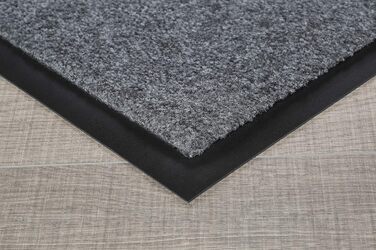 Килимок для входу andiamo Verdi - брудозбірний килимок для входу - ідеально підходить як килимок для приміщень або як килимок для критих відкритих майданчиків - килимок для вхідних дверей 60 x 90 см Сірий 60 x 90 см (Прямокутний) Сірий