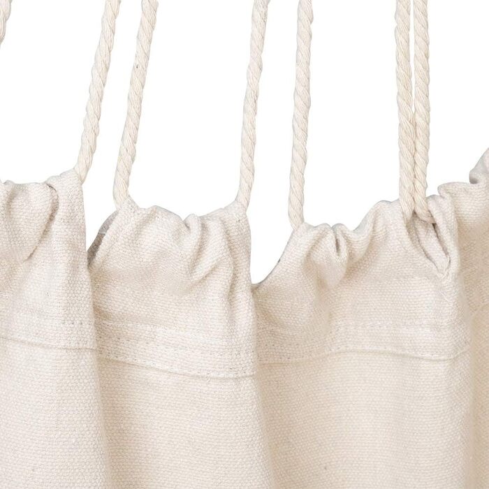 Підвісне крісло LEADZM для вулиці - бавовна з 2 подушками, вантажопідйомність 100 кг, підвісне крісло для саду, балкону, тераси - для використання в приміщенні та на вулиці - 80 x 126 см, бежевий