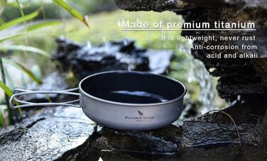 Безмежна подорож Титанова сковорода з антипригарним покриттям Відкритий кемпінг Пікнік Піші прогулянки Миска Сковорода Сковорода П