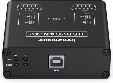 Двоканальний USB-CAN конвертер для Raspberry Pi 5/4/Pi 3B/Pi 3/Pi Zero (W)/Jetson Nano/Tinker Board/всіх SBC/настільних комп&39ютерів/ноутбуків, підтримує Windows, Linux, Mac OS, Android, Venus OS USB2CAN-X2