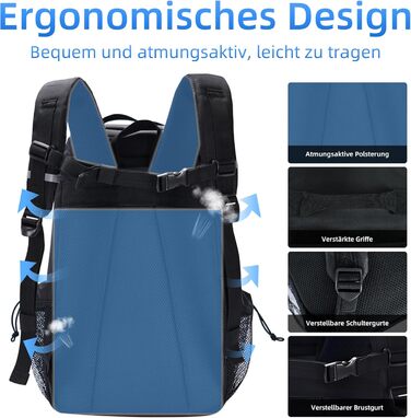 Рюкзак-холодильник для кемпінгу, місткість 24 літри, ізольований рюкзак для пікніка, водонепроникний рюкзак-холодильник, герметична портативна м&39яка сумка-холодильник для пляжу, подорожей, пікніка, чорний