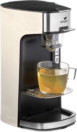 Чайник Senya SYBF-CM013-C, 1400, нержавіюча сталь, кремова чайна машина крем