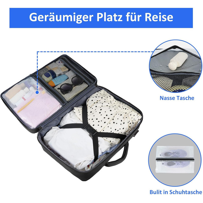 Ручна поклажа Taygeer Ryanair 40x30x20, легкий рюкзак для ручної поклажі Airplane 24L, рюкзак 40x30x20 з відділенням для ноутбука 15,6 дюймів та портом заряджання USB, невеликий дорожній рюкзак для вихідних, коротких поїздок, чорний Ryanair 40x30x20 см