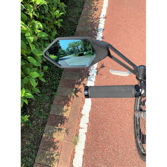 Нова стійка до подряпин скляна лінза, дзеркало для велосипеда на кермі, регульоване безпечне дзеркало заднього виду, дзеркало для велосипеда, ME-005 (2019)