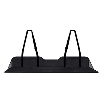 Матрац-подовжувач заднього сидіння автомобіля Матрац для кемпінгу Складаний матрац для заднього сидіння Подовжувач заднього сидіння Подовжувальна панель матраца заднього сидіння з сумкою для зберігання для вантажівок, риболовлі, кемпінгу, чорного кольору