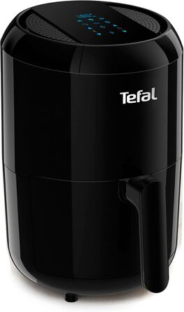 Аерофритюрниця Tefal EY3018 Easy Fry Compact Аерофритюрниця для 1-2 осіб Ємність 1,6 л 6 автоматичних програм Цифровий дисплей енергозберігаючі Здорова фритюрниця без олії Чорний Цифровий 1.6 л Чорний