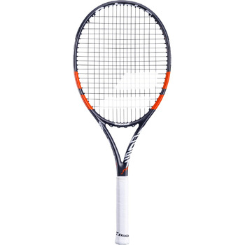 Тенісна ракетка Babolat Aero G 27" 2024 червоно-чорно-біла 270 г L3 NF²-Tech + Aero Modular³ максимальний спін + потужність для середнього рівня офіційний Babolat Франція оригінал