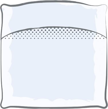 Дитяча постільна білизна ZOLLNER 40x60 100x135 см, 100 бавовна Renforc білий