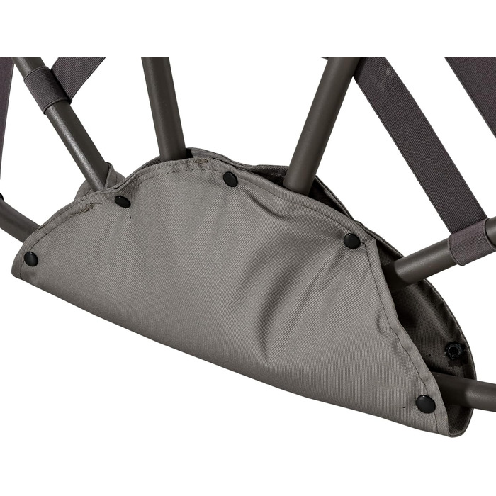 Крісло Outsunny Papasan Садове крісло з подушкою Плетене крісло Овальне крісло для відпочинку Складний кошик для балкона Патіо Indoor Пісок Коричнева сталь 118 x 75 x 139 см