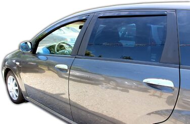 Дефлектор дощу J&J AUTOMOTIVE Wind Deflector для FIAT Croma 5-дверний 2005-2010 Combi 4 шт. HEKO темний