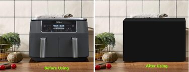 Міцний, термостійкий, водонепроникний і пилонепроникний чохол для двозонної цифрової фритюрниці Ninja Foodi AF300EU та фритюрниці COSORI 6.2 л CAF-P652-KEU