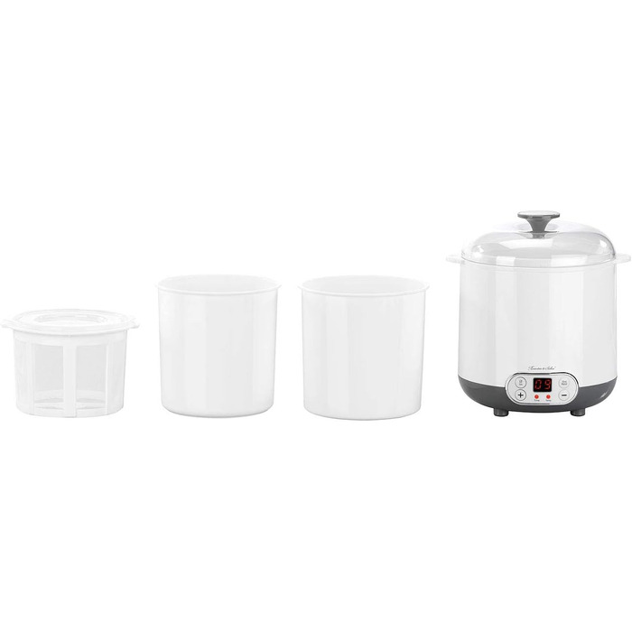 Йогуртниця Rosenstein & Shne йогуртниця для грецького йогурту, натурального йогурту та багато іншого, 1,5 літра (йогуртниця, йогуртова машина, грецька)