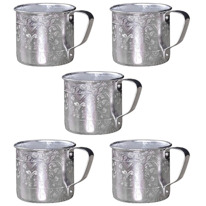 Вінтажна олов&39яна кружка VANZACK з 5 предметів та ручкою, ретро-чашки для пива та коктейлів, креативний та стильний дизайн для дому та.