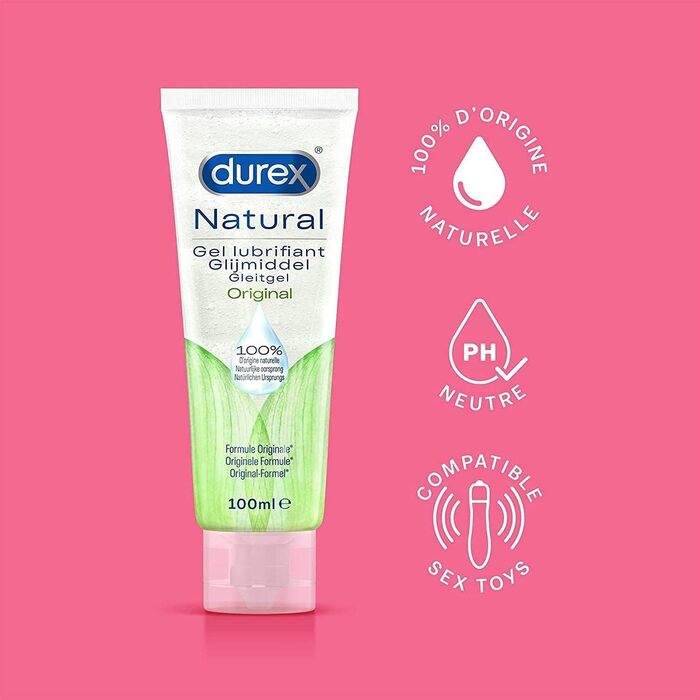 Зволожувальний крем Durex Naturals на водній основі Зволожувальний крем виготовлений зі 100 натуральних інгредієнтів та з формулою для інтимного балансу 1 тюбик 100 мл