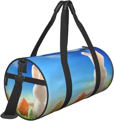 Велика спортивна сумка-мішок для подорожей Великдень, міцна, чорна, універсальний розмір