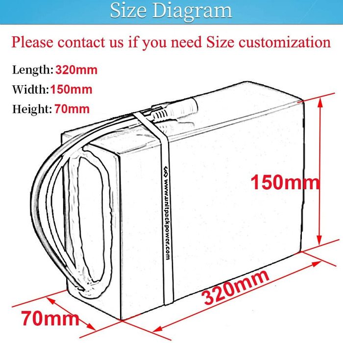 Акумуляторів hxrfoak для електровелосипедів та електросамокатів 36 V, 48 V, 52 V, 60 V, 72 V