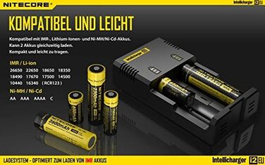 Зарядний пристрій NiteCore NC-i2 версії 2014 Intellicharge для Li-Ion/NI-Mh/NI-Cd акумуляторів (вихідний струм 2 шт. 500mA)