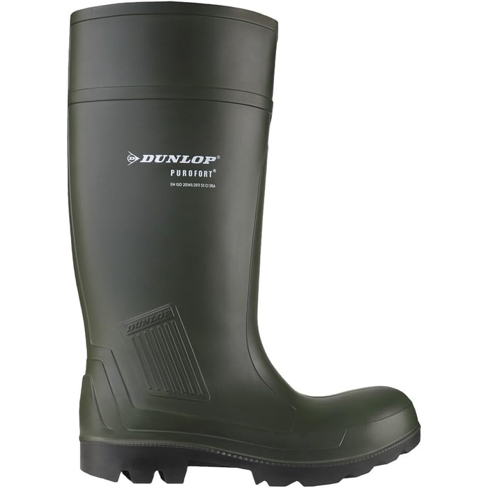 Чоловіче професійне повнозахисне промислове взуття DUNLOP Purofort, розмір 44 EU, зелене