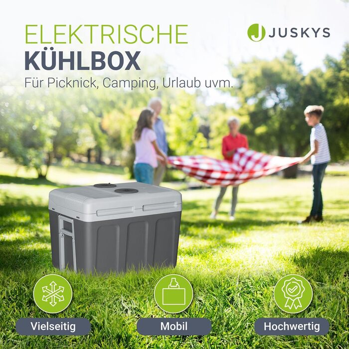 Електрична холодильна камера 40 літрів 12 В / 230 В для автомобіля, вантажівки, будинку на колесах, кемпінгу - міні-холодильник хо