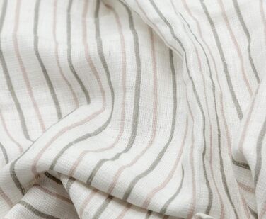 Муслінові серветки Clever Kids упаковка 5 лисичка світло-сіра та зірочки Oeko-TEX подвійне плетіння 70x80 серветки для відрижки (л