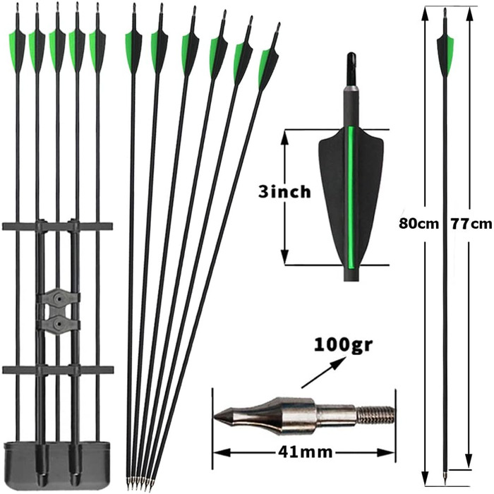 Набір складених луків ZSHJGJR 35–70 lb – регульований мисливський та спортивний лук з повним комплектом аксесуарів