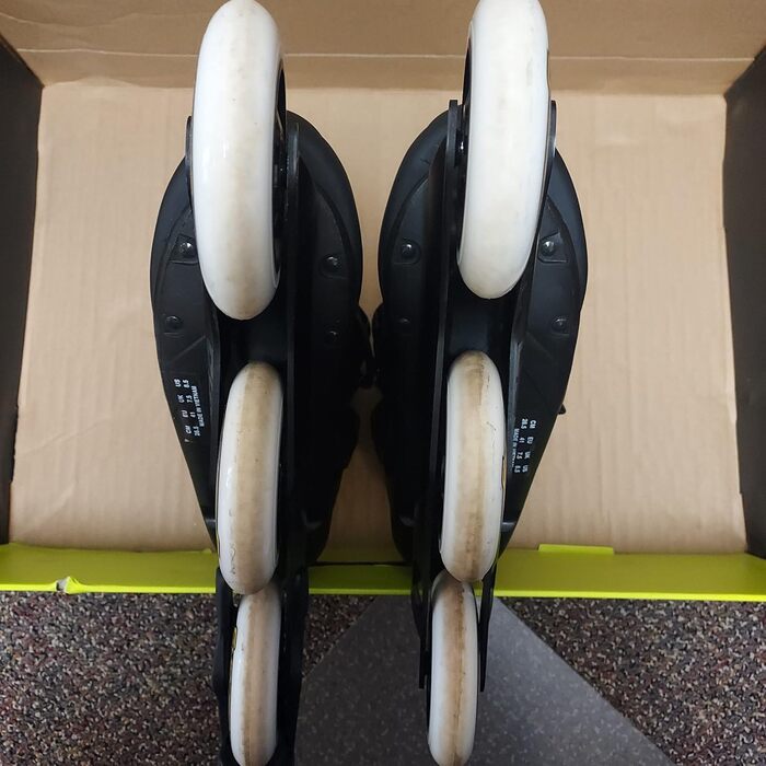 Чоловічі роликові ковзани Macroblade 100 3WD Fitness, чорно-шафраново-жовті, Performance Inline 8.5 Black,Yellow