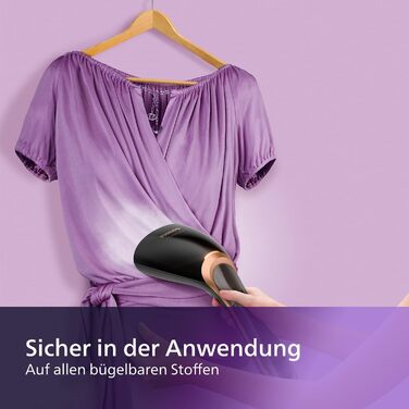 Портативний паровий випрямляч - 1300 Вт, постійна потужність пари 24 г/хв, компактний та ергономічний дизайн, нагрівальна пластина