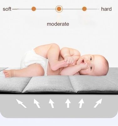 Дитяче дорожнє ліжечко Pack and Play, складна та трансформована дитяча колиска, регульована дитяча колиска, приліжкове ліжечко для малюків з москітною сіткою (сірий колір з сіткою) 6602 сірий з розкішною москітною сіткою