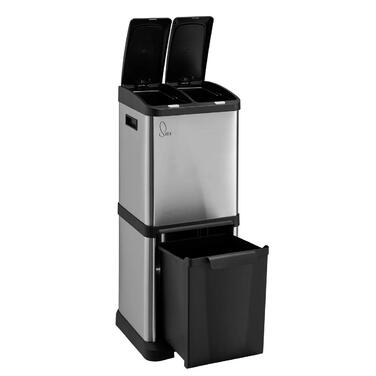 Відро для сміття 3 відділення високоякісне педальне відро для сміття Відро для сміття для кухні - Відро для сміття кухонне 3 відді