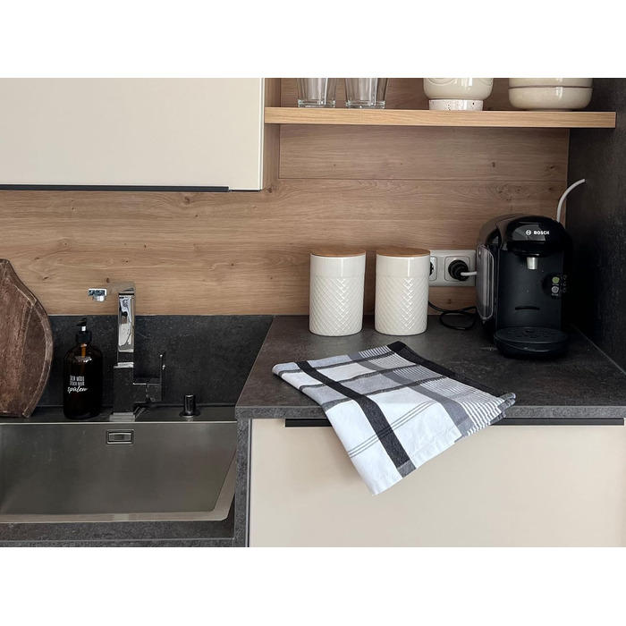 Набір ZOLLNER з 4 бавовняних чайних рушників розміром 50x70 см - міцні та поглинаючі кухонні рушники - можна прати при температурі