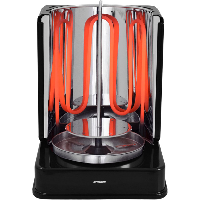 Німеччина Вертикальний гриль Шашличний гриль Гіросгриль Шашлик з м'яса Гриль Курка гриль RED-A-1400W-BLACK-Bilbao